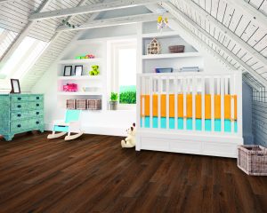Cozy attic nursery interior | Shelley Carpets