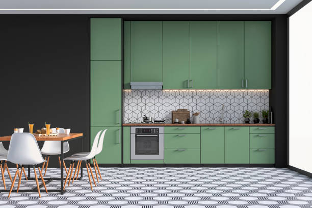 Green cabinets | Shelley Carpets